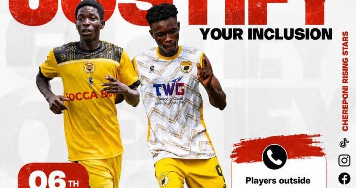 Chereponi Rising Stars Launch “Justify Your Inclusion” Football Event
