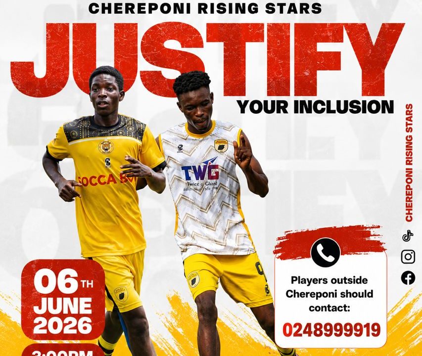 Chereponi Rising Stars Launch “Justify Your Inclusion” Football Event